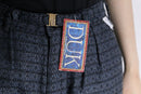 light blue total pattern trouser