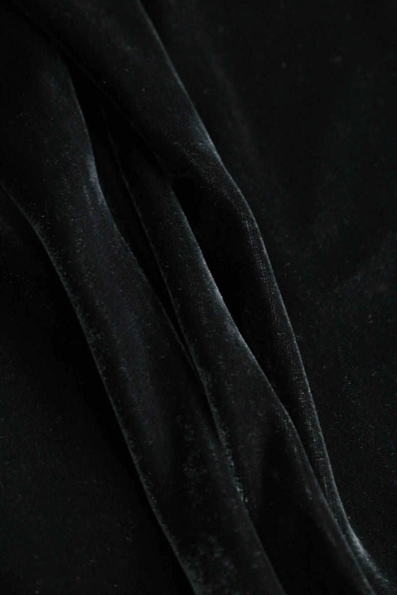 greenish black 2tuck velvet pants
