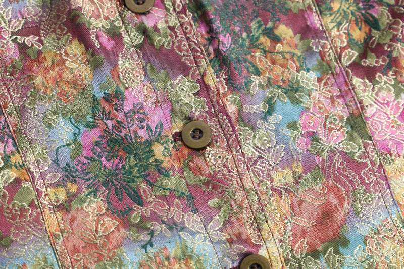 botanical design aurora color  tracker jacket