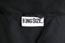 "KING SIZE" peach skin blue line zip jacket