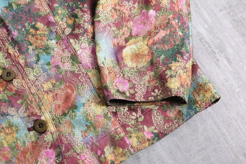 botanical design aurora color  tracker jacket