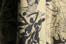 abstract pattern dolman half coat