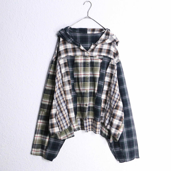 "Re:make" check docking hoodie