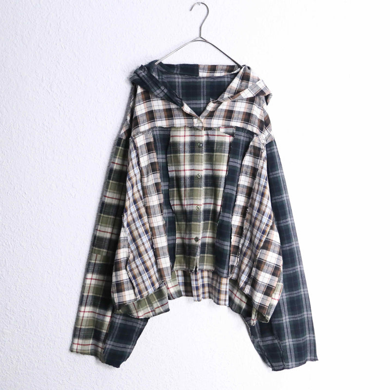 "Re:make" check docking hoodie