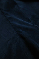 2000s dark navy velour tailored jacket