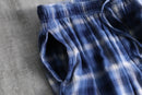 1990s ombre check cropped easy pants