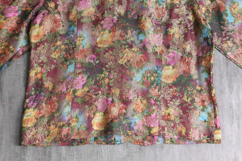 botanical design aurora color  tracker jacket