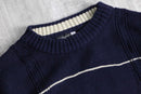 “BOSS HUGO BOSS”low tone stripe knit