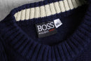 “BOSS HUGO BOSS”low tone stripe knit