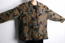 reversible botanical design jacquard jacket