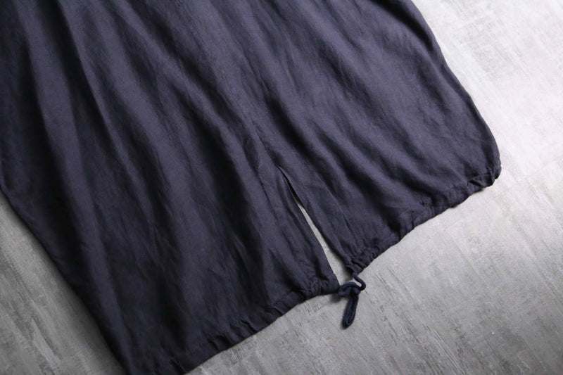 2000s fishtail linen hoodie made in Italy