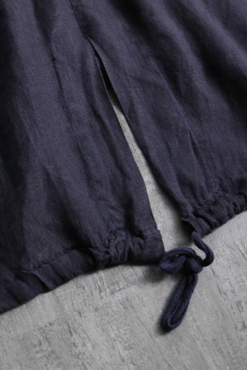 2000s fishtail linen hoodie made in Italy