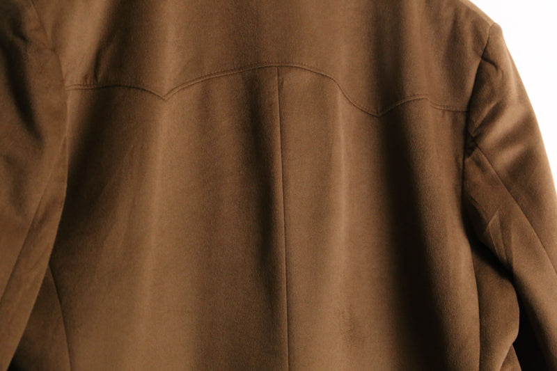 brown color pocket  design tailored jacket