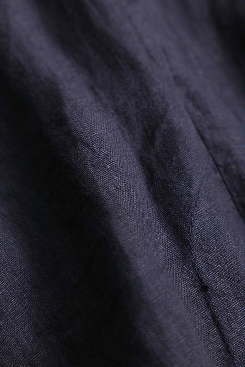 2000s fishtail linen hoodie made in Italy