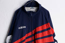 "adibas" nylon design track zip jacket