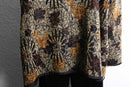 reversible botanical design jacquard jacket