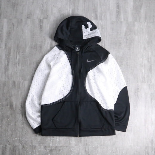"Re:make" lace track hoodie