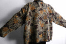 reversible botanical design jacquard jacket