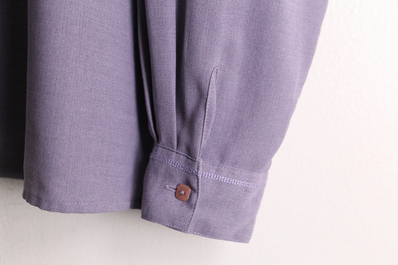 light purple color open collar shirt