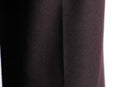 red brown wool wide tapered trousers