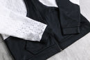 "Re:make" lace track hoodie