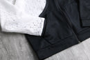 "Re:make" lace track hoodie
