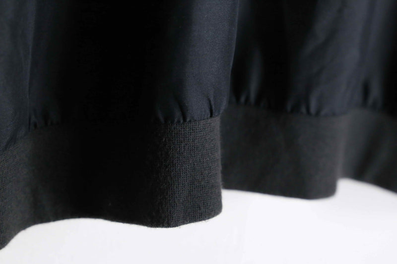 "NIKE" half button black nylon pullover