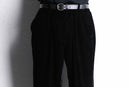 00's "old navy" black velours 1tuck straight pants