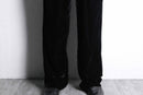 00's "old navy" black velours 1tuck straight pants