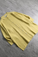 “CHICO’S DESIGN”yellow color linen L/S shirt