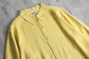 “CHICO’S DESIGN”yellow color linen L/S shirt
