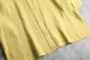 “CHICO’S DESIGN”yellow color linen L/S shirt