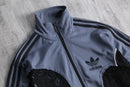 "Re:make" lace track jacket
