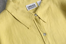 “CHICO’S DESIGN”yellow color linen L/S shirt