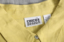 “CHICO’S DESIGN”yellow color linen L/S shirt