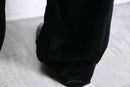 00's "old navy" black velours 1tuck straight pants