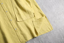 “CHICO’S DESIGN”yellow color linen L/S shirt