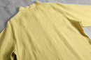 “CHICO’S DESIGN”yellow color linen L/S shirt