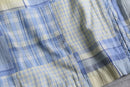 pastel check patchwork blouson