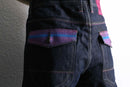 embroidery design baggy denim