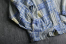pastel check patchwork blouson