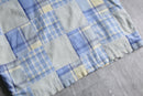 pastel check patchwork blouson