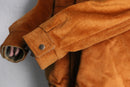 60-70's "the weathercaster" rust brown suede-like field jacket