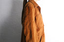 60-70's "the weathercaster" rust brown suede-like field jacket