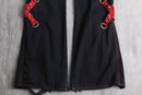 “TRIPP NYC”black cross strap flare pants