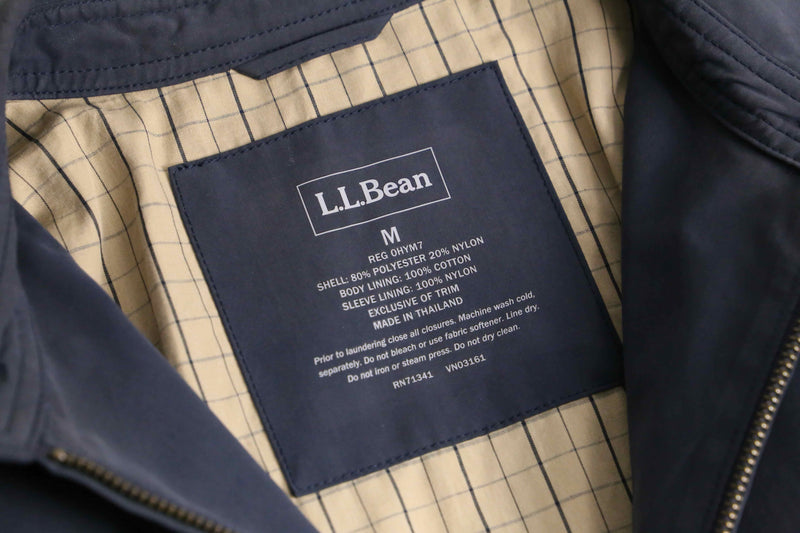 “L.L.Bean” navy color water proof jacket