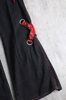 “TRIPP NYC”black cross strap flare pants