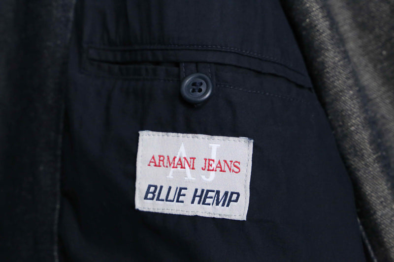 ”ARMANI JEANS” dark indigo color easy tailored jacket