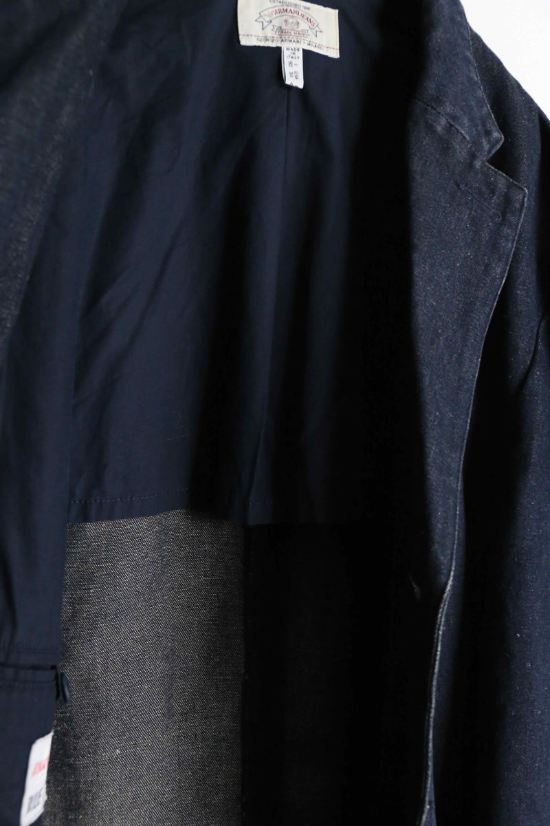 ”ARMANI JEANS” dark indigo color easy tailored jacket