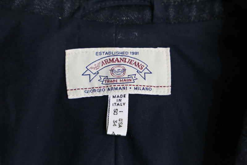 ”ARMANI JEANS” dark indigo color easy tailored jacket